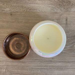 Anthropologie Blue Capri Volcano Candle